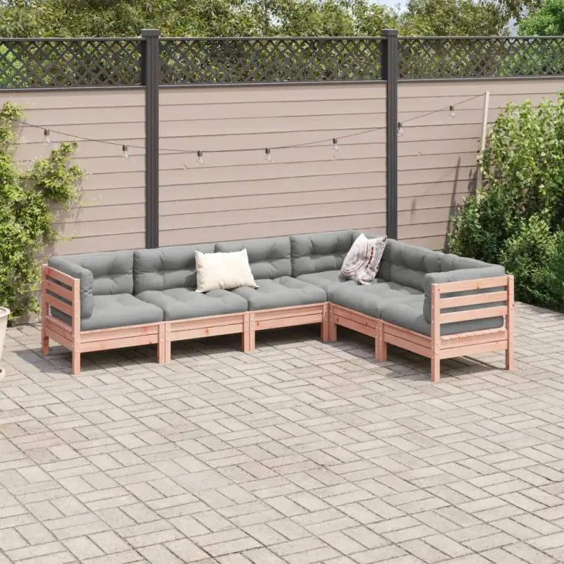 Tuinset van massief Douglas vurenhout voor comfortabel buitenplezier - Tuinsets