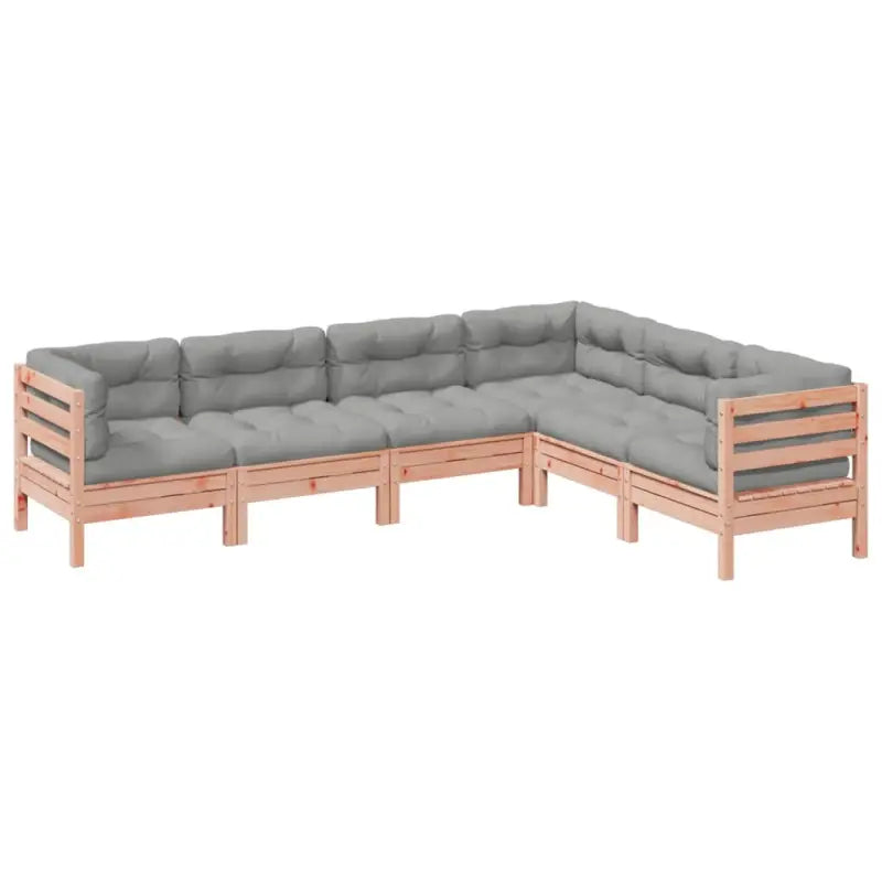 Tuinset van massief Douglas vurenhout voor comfortabel buitenplezier - Tuinsets