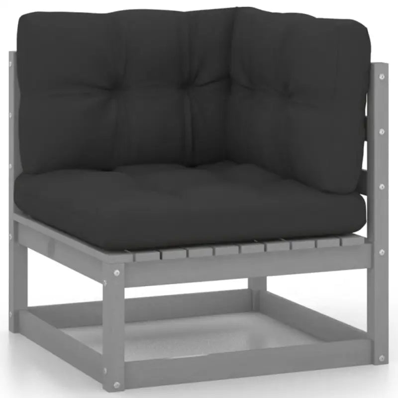 Tuinset van massief grenenhout met comfortabele rug en zijkussens - Tuinsets