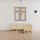Tuinset van massief grenenhout met comfortabele rug- en zijkussens - Naturel / Nee - Tuinsets