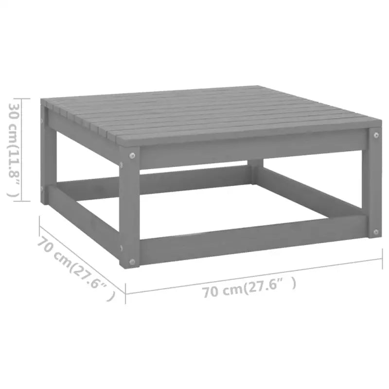 Tuinset van massief grenenhout met comfortabele rug- en zijkussens - Tuinsets