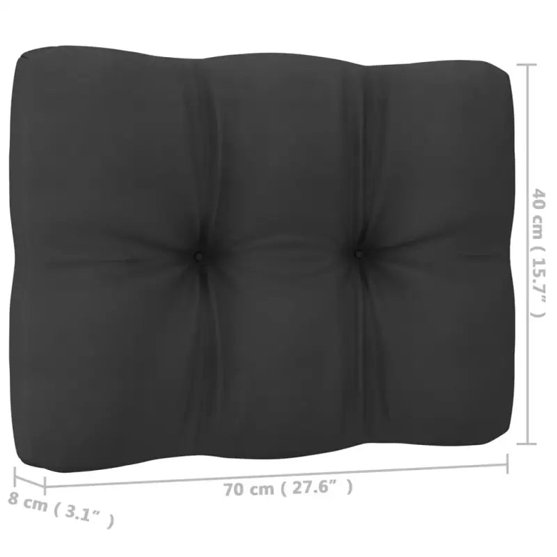 Tuinset van massief grenenhout met comfortabele rug- en zijkussens - Tuinsets