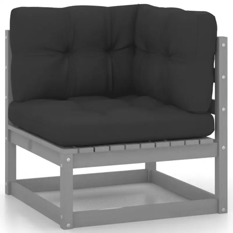 Tuinset van massief grenenhout met comfortabele rug- en zijkussens - Tuinsets