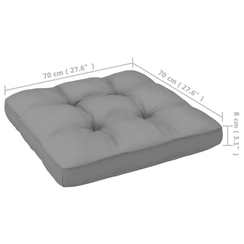 Tuinset van massief grenenhout met rug- en zijkussens voor ontspanning - Tuinsets
