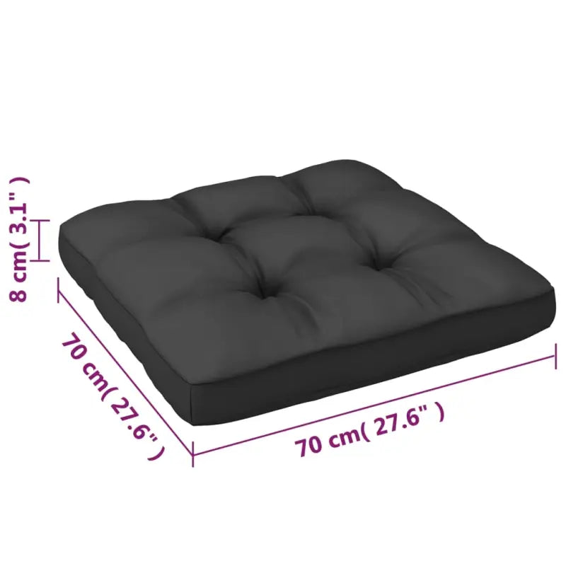 Tuinset van massief grenenhout met rug- en zijkussens voor comfort - Tuinsets