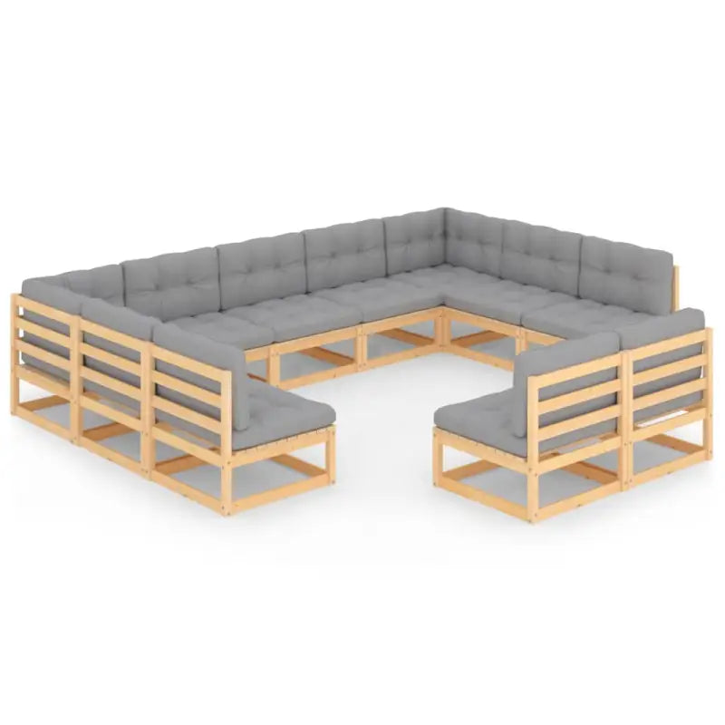 Tuinset van massief grenenhout voor buiten ontspannen en genieten - Tuinsets