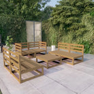 Tuinset van massief grenenhout voor comfortabele buitenplek - Honingbruin / Nee - Tuinsets