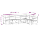 Tuinset van massief grenenhout voor een comfortabele zitervaring - Tuinsets