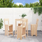 Tuinset van massief grenenhout voor gezellige buitenmogelijkheden - Natuurlijk grenenhout - Tuinsets