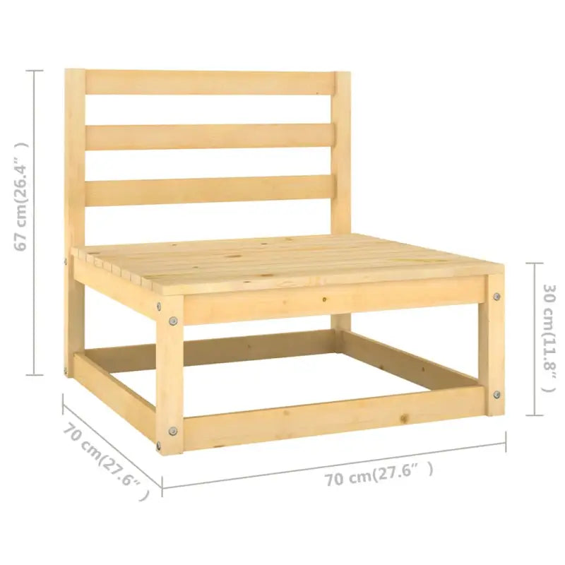 Tuinset van massief grenenhout voor gezellige buitenmomenten - Tuinsets
