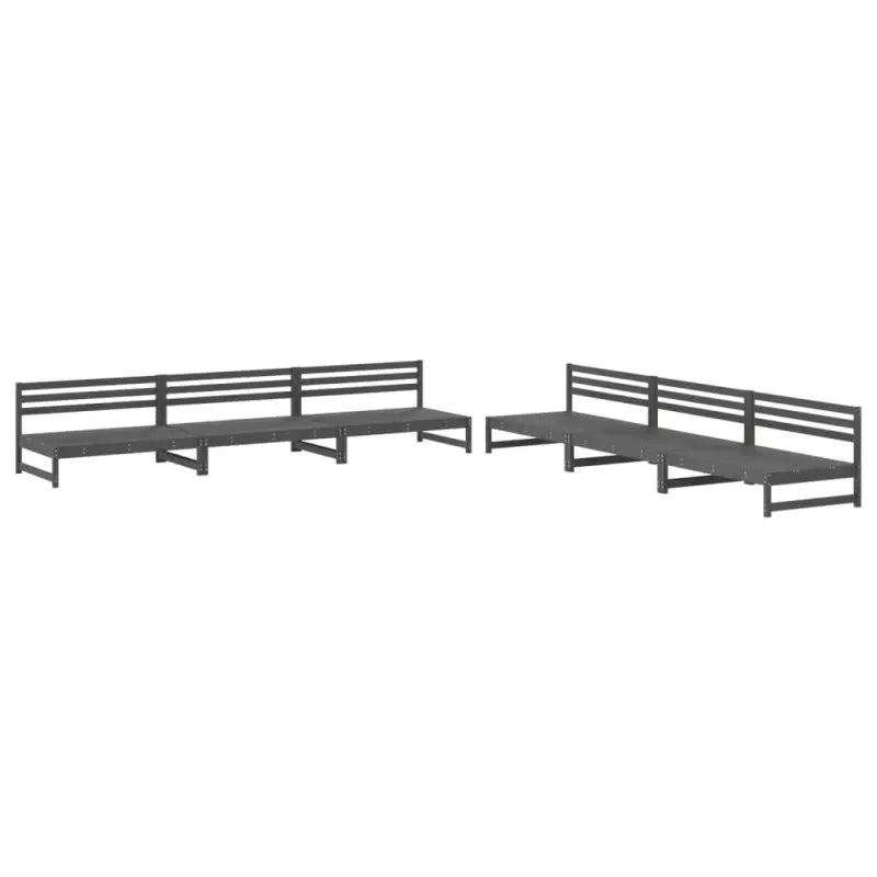 Tuinset van massief grenenhout voor gezellige tuin of terras bijeenkomsten - Tuinsets