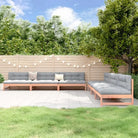 Tuinset van massief grenenhout voor gezellige tuin of terras bijeenkomsten - Natuurlijk douglashout - Tuinsets