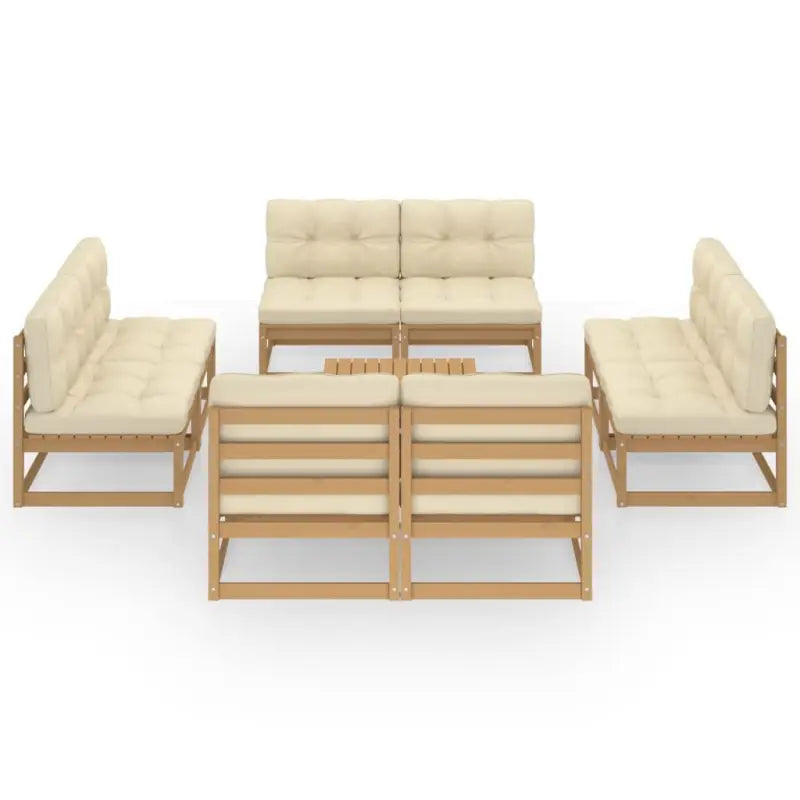 Tuinset van massief grenenhout voor ontspannen buiten genieten - Tuinsets