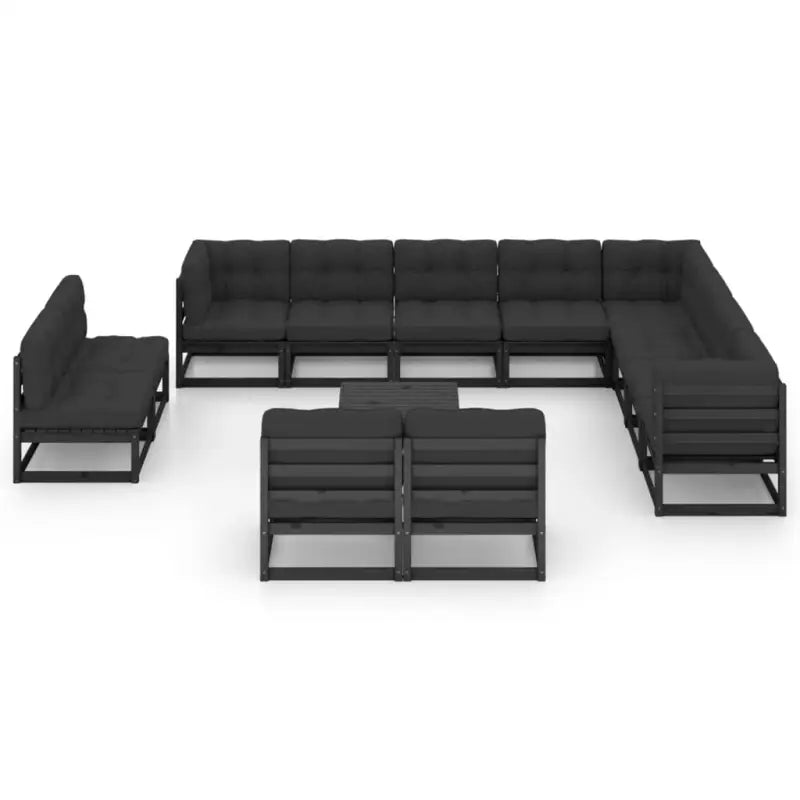 Tuinset van massief grenenhout voor ontspannen buitenmomenten - Tuinsets