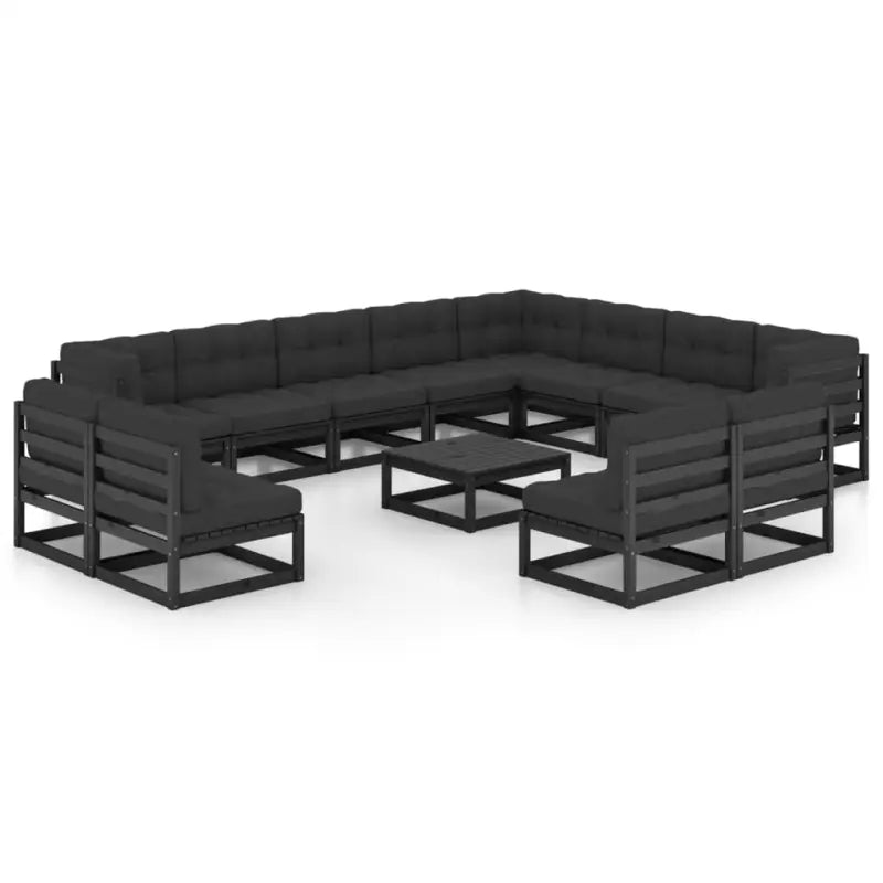Tuinset van massief grenenhout voor ontspannen buitenmomenten - Tuinsets