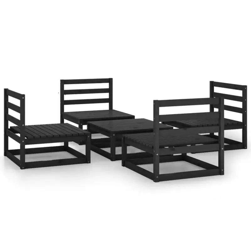 Tuinset van massief grenenhout voor ontspannen buitenmomenten - Tuinsets