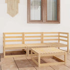 Tuinset van massief grenenhout voor ontspannen buitenplezier - Naturel / Nee - Tuinsets