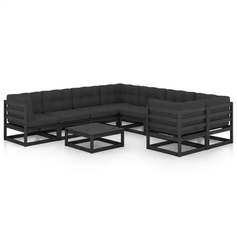 Tuinset van massief grenenhout voor ontspannen buitenplezier - Tuinsets