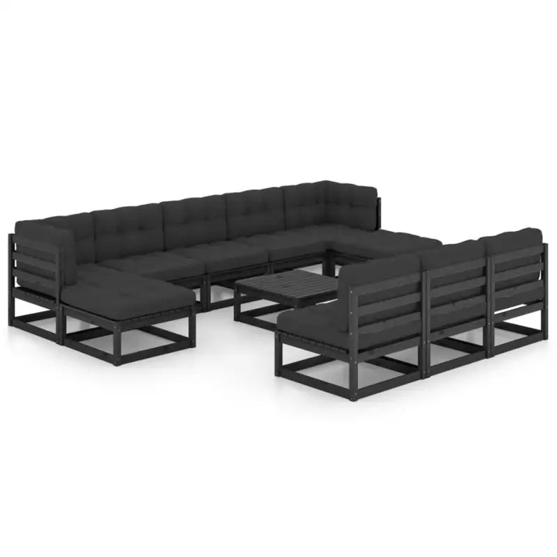Tuinset van massief grenenhout voor ontspannen buitenplezier - Tuinsets