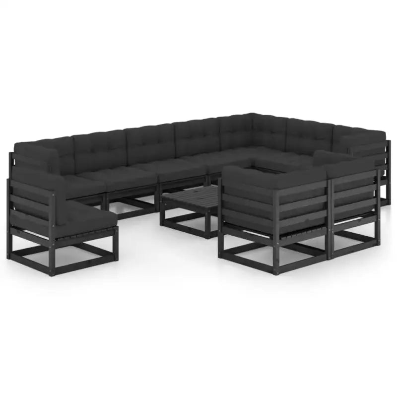 Tuinset van massief grenenhout voor ontspanning en genieten in de tuin - Tuinsets
