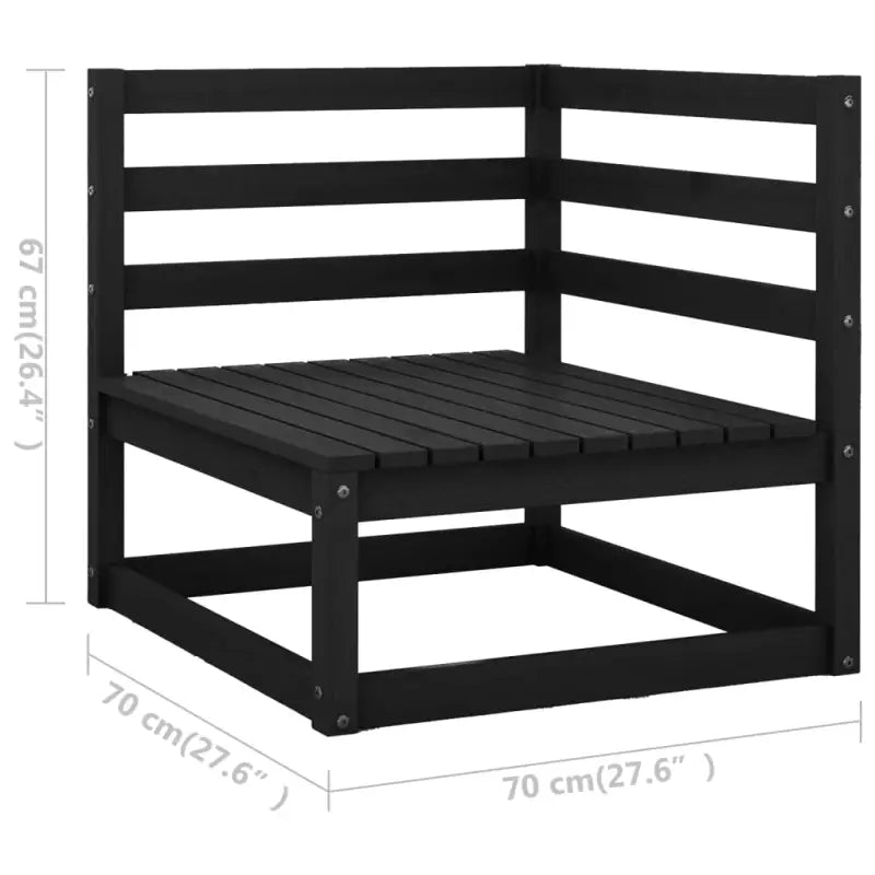 Tuinset van massief grenenhout voor ontspanning en genieten in de tuin - Tuinsets