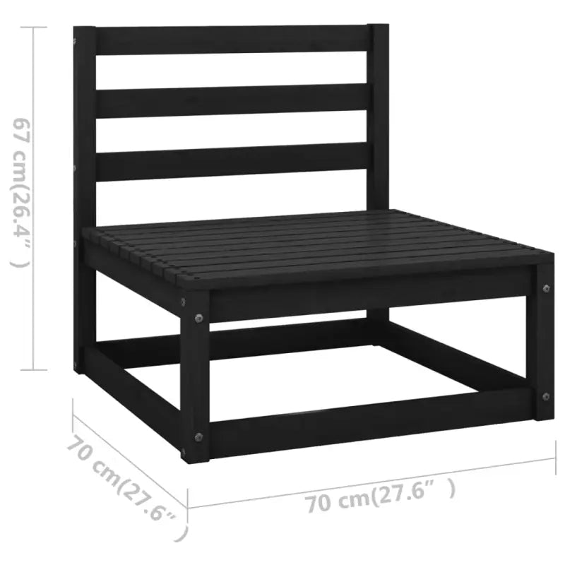 Tuinset van massief grenenhout voor ontspanning en genieten in de tuin - Tuinsets