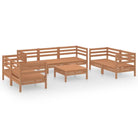 Tuinset van massief grenenhout voor ontspanning en genieten - Honingbruin - Tuinsets