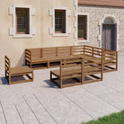 Tuinset van massief grenenhout voor ontspanning en gezellige momenten - Honingbruin / Nee - Tuinsets