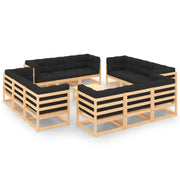 Tuinset van massief grenenhout voor ontspanning en gezelligheid - Tuinsets
