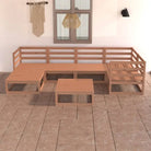 Tuinset van massief grenenhout voor ontspanning en gezelligheid - Honingbruin / Nee - Tuinsets