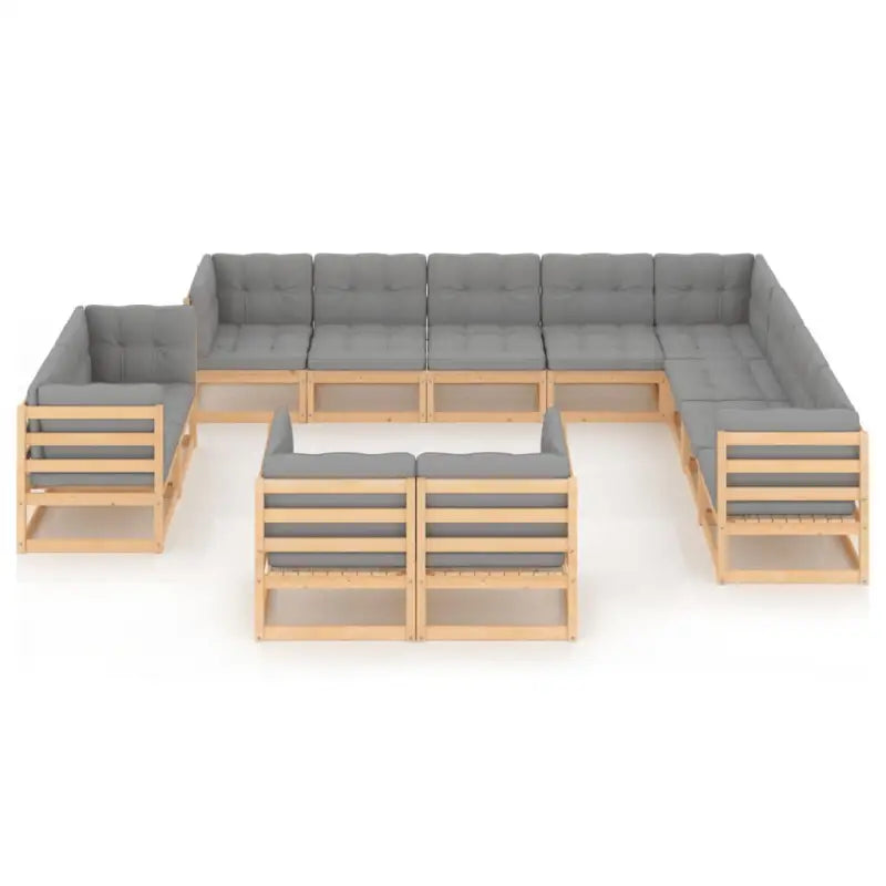Tuinset van massief grenenhout voor ontspanning en gezelligheid - Tuinsets
