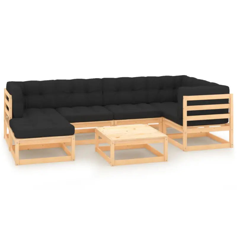 Tuinset van massief grenenhout voor ontspanning en gezelligheid - Tuinsets