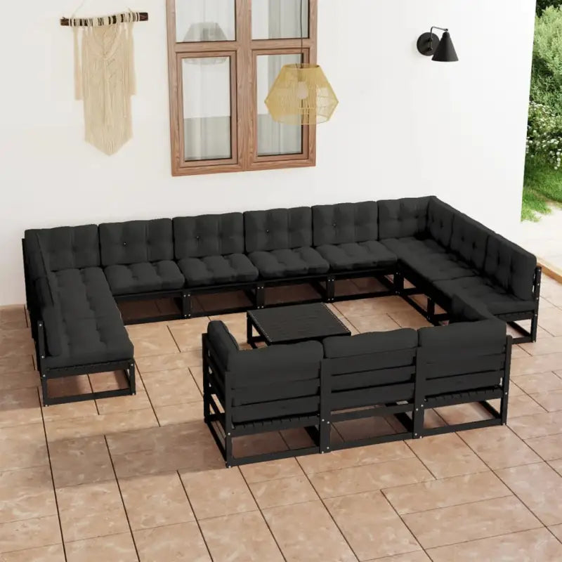 Tuinset van massief grenenhout voor ontspanning en gezelligheid - Tuinsets