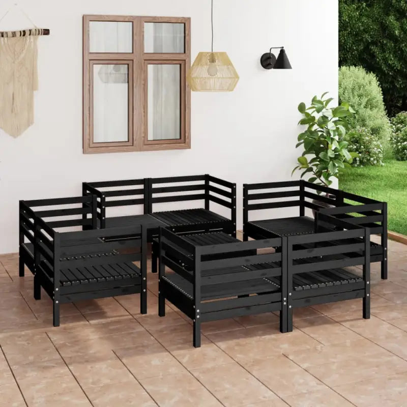 Tuinset van massief grenenhout voor ontspanning en gezelligheid - Tuinsets