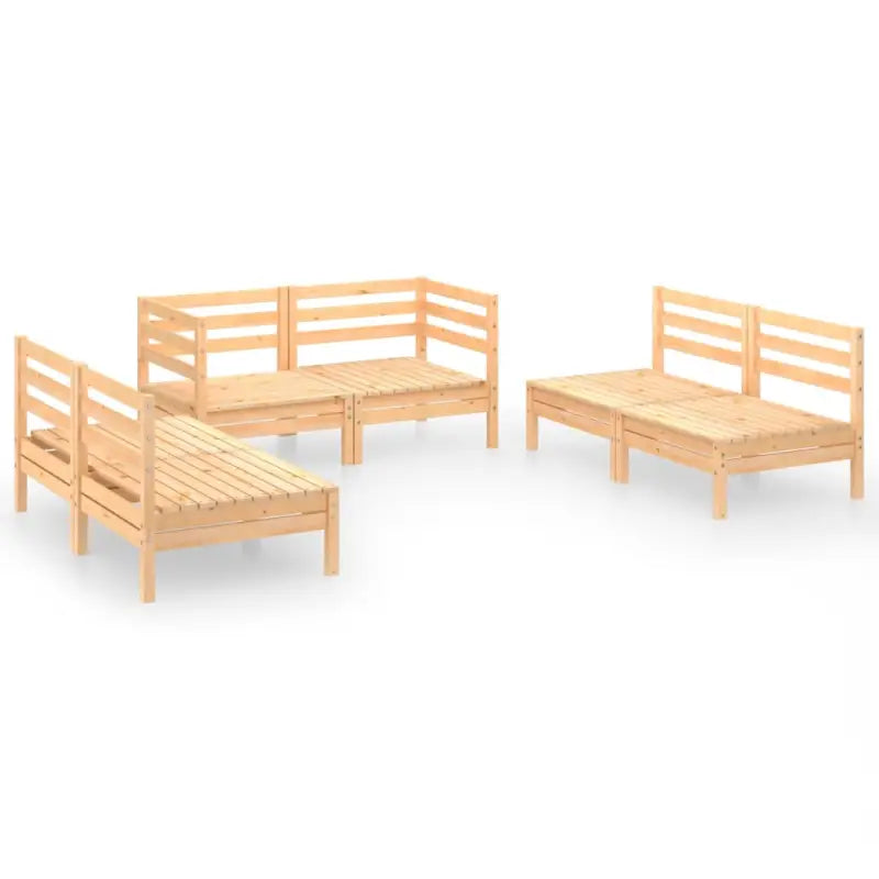 Tuinset van massief grenenhout voor ontspanning en gezelligheid - Tuinsets
