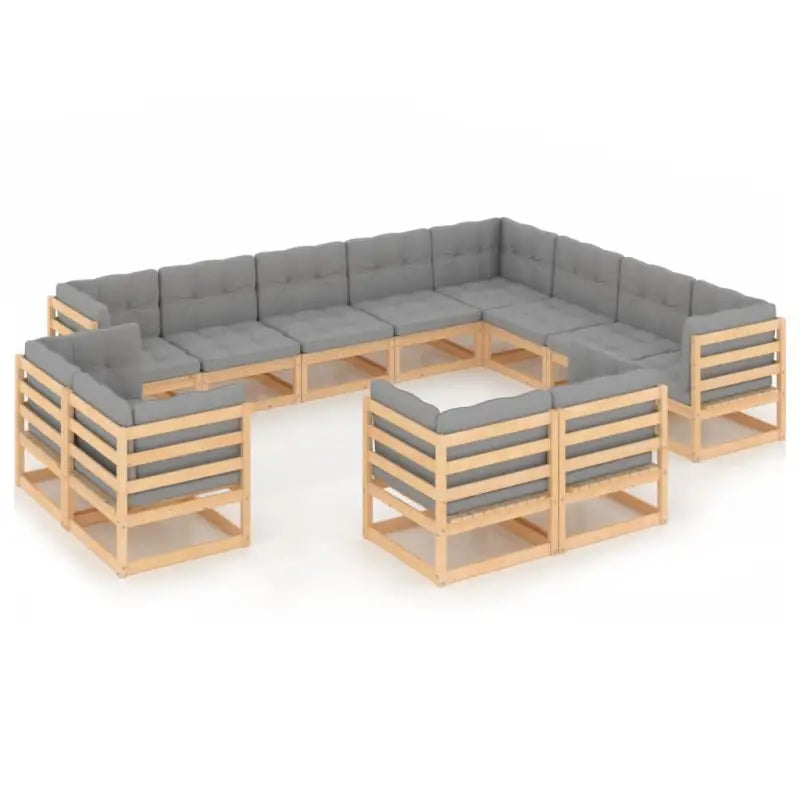 Tuinset van massief grenenhout voor ontspanning en gezelligheid - Tuinsets