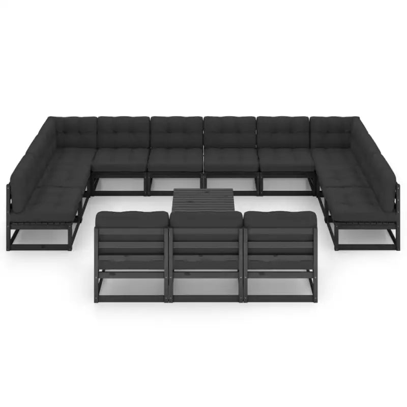 Tuinset van massief grenenhout voor ontspanning en gezelligheid - Tuinsets