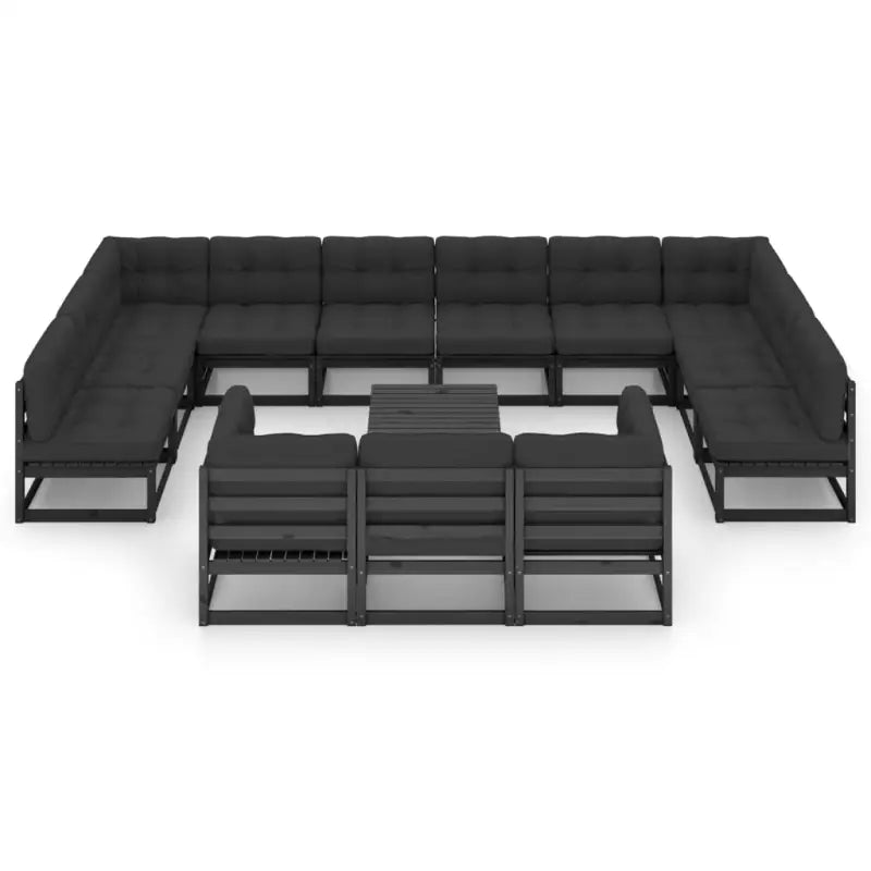 Tuinset van massief grenenhout voor ontspanning en gezelligheid - Tuinsets