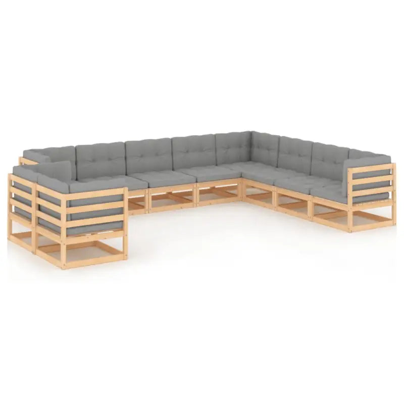 Tuinset van massief grenenhout voor ontspanning en gezelligheid - Tuinsets