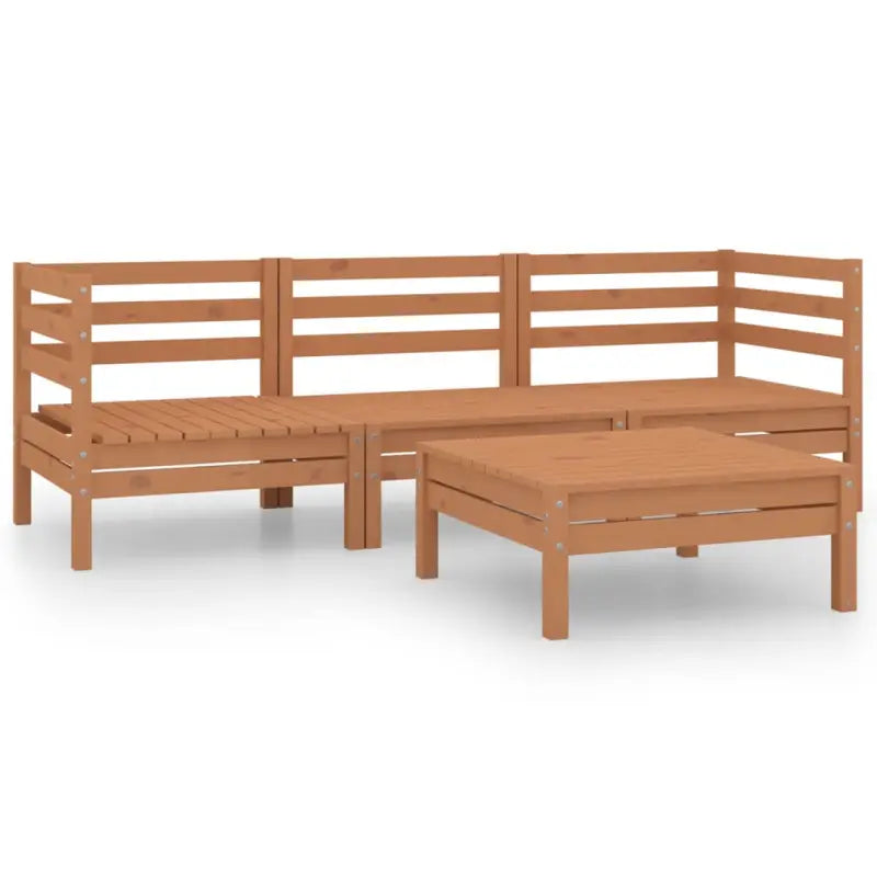 Tuinset van massief grenenhout voor ontspanning en gezelligheid - Tuinsets