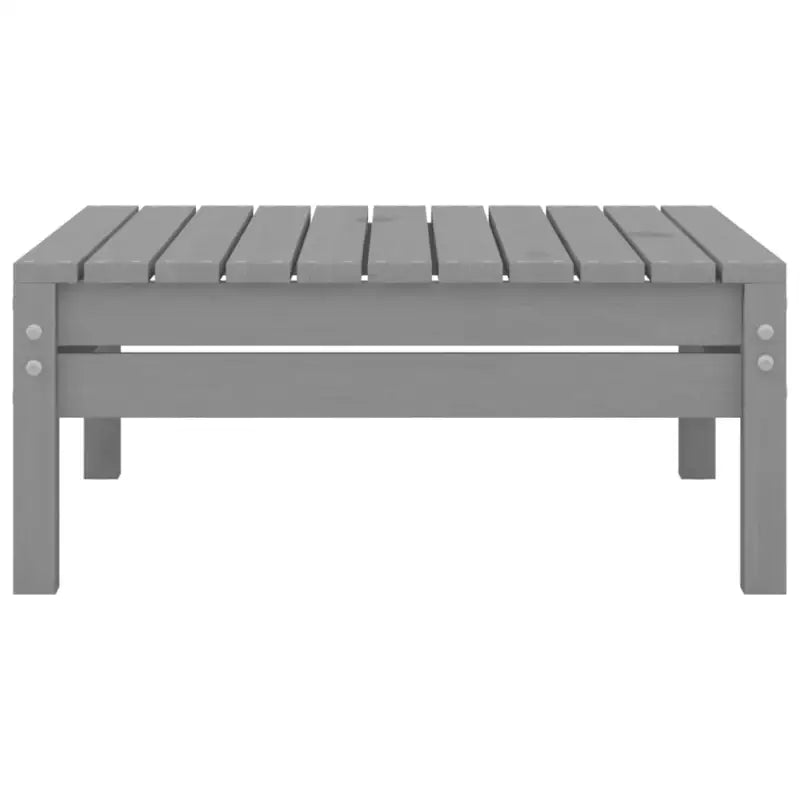 Tuinset van massief grenenhout voor ontspanning en gezelligheid - Grijs - Tuinsets