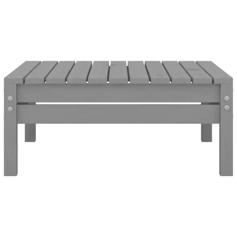 Tuinset van massief grenenhout voor ontspanning en gezelligheid - Grijs - Tuinsets