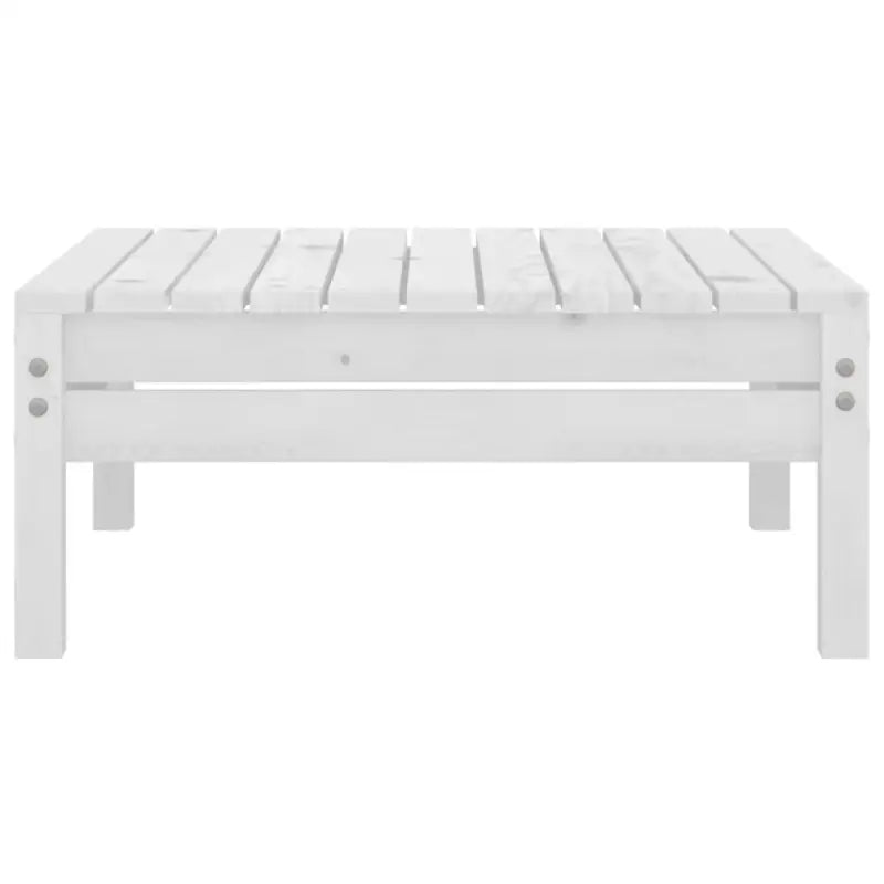 Tuinset van massief grenenhout voor ontspanning en gezelligheid - Wit - Tuinsets