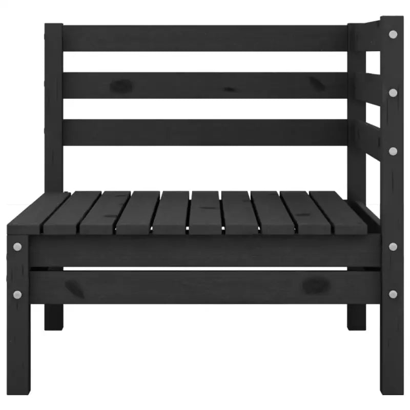 Tuinset van massief grenenhout voor ontspanning en gezelligheid - Zwart - Tuinsets