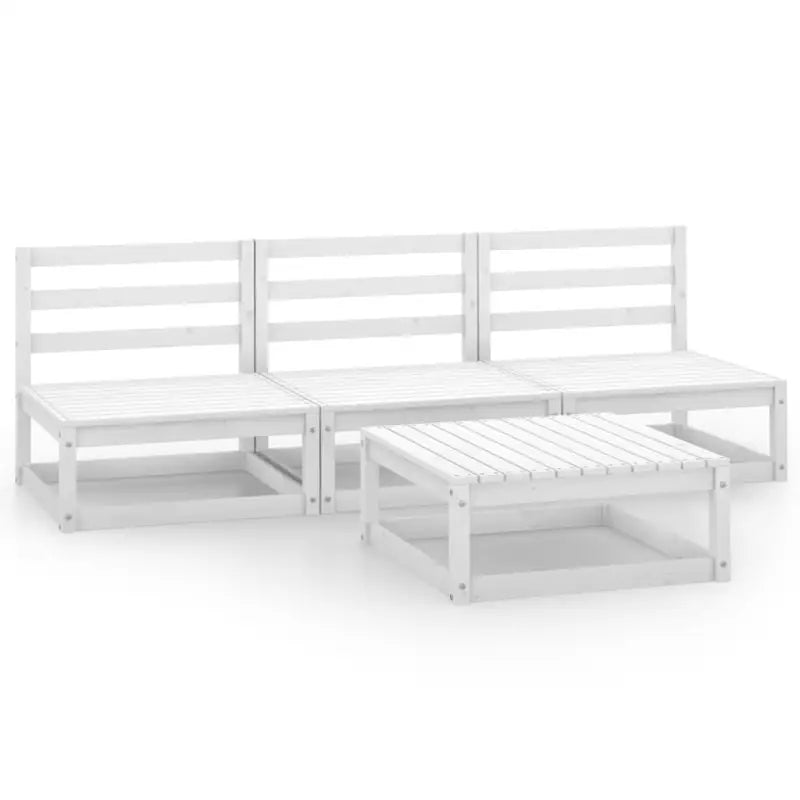 Tuinset van massief grenenhout voor ontspanning en gezelschap - Tuinsets