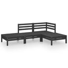 Tuinset van massief grenenhout voor ontspanning en samenkomst - Tuinsets