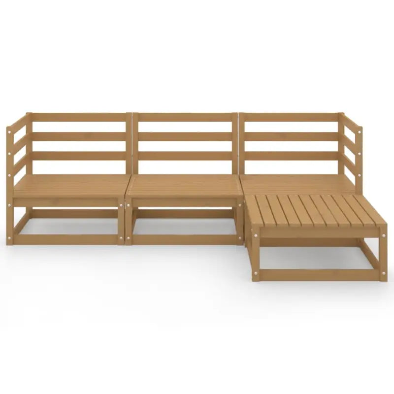 Tuinset van massief grenenhout voor ontspanning en samenzijn - Tuinsets