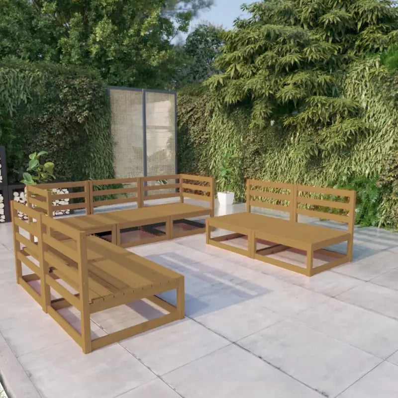 Tuinset van massief grenenhout voor ontspanning en samenzijn - Tuinsets