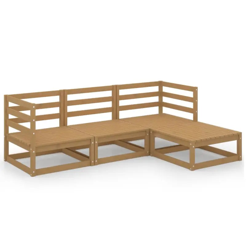 Tuinset van massief grenenhout voor ontspanning en samenzijn - Tuinsets