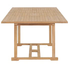 Tuinset van massief hout met verlengbare tafel en fijn geschuurd oppervlak - Met armleuning / Rechthoekig - Tuinsets